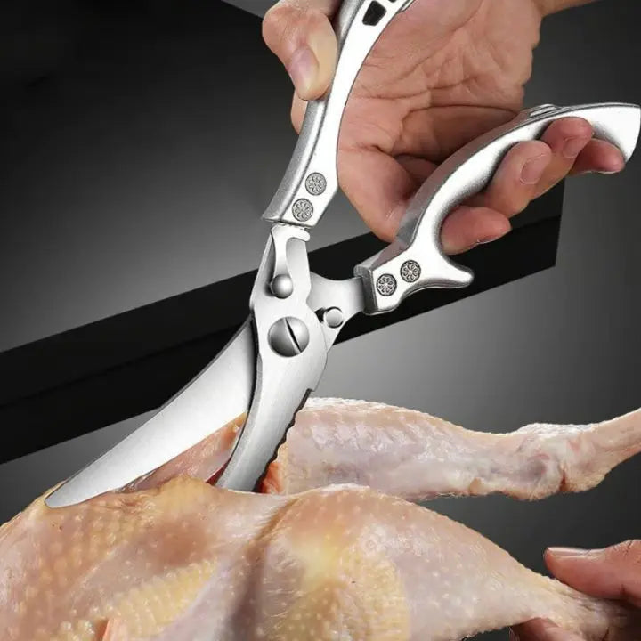 Super strong kitchen scissors – stainless steel & effortless cutting