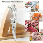Super strong kitchen scissors – stainless steel & effortless cutting