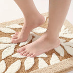 Zyphire Leaf Pattern Bath Mat