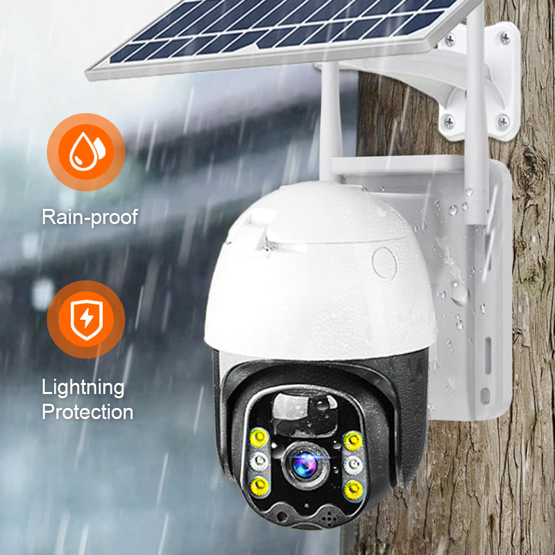 Smart wireless surveillance camera powered