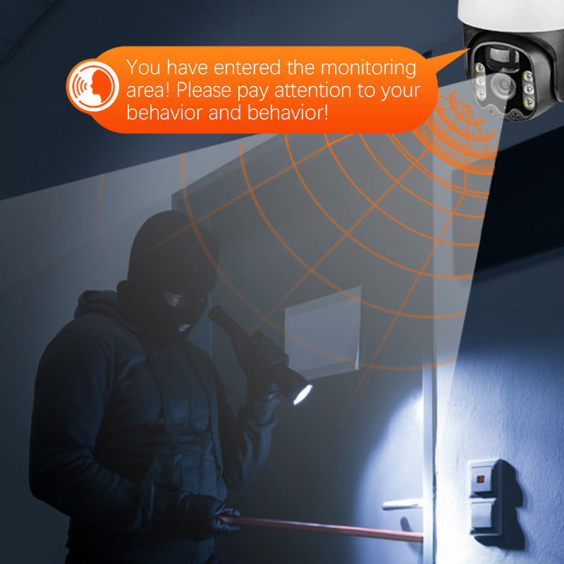 Smart wireless surveillance camera powered