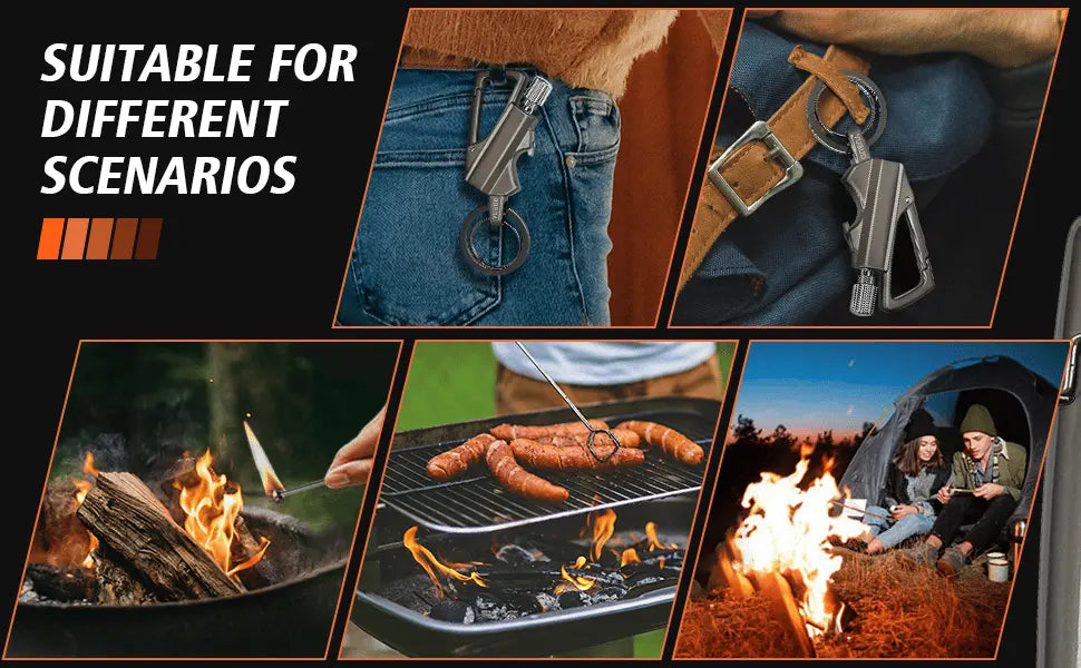 Survival Fire Starter with Bottle Opener – Robust Matches for On the Go