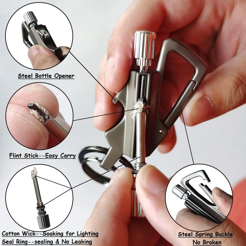 Survival Fire Starter with Bottle Opener – Robust Matches for On the Go