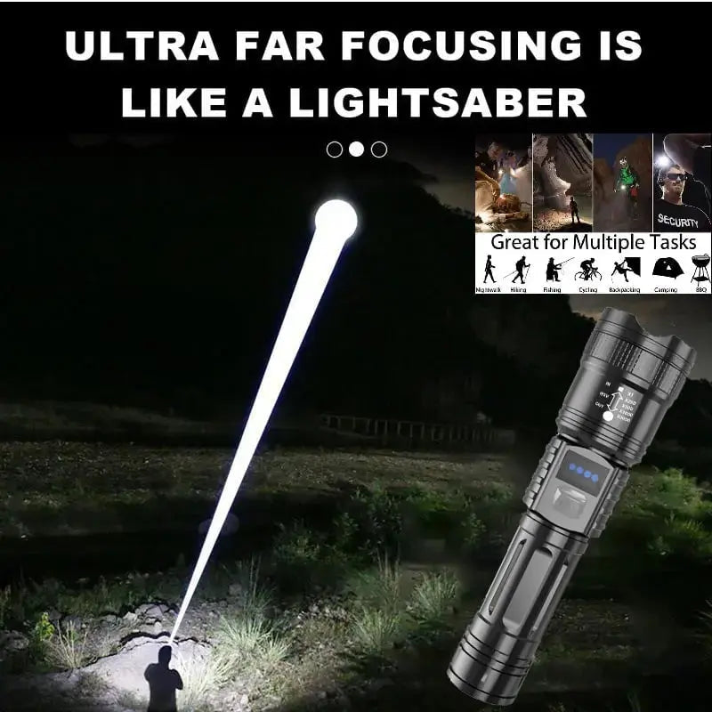 Survival LED flashlight with emergency power function – Safe through any situation