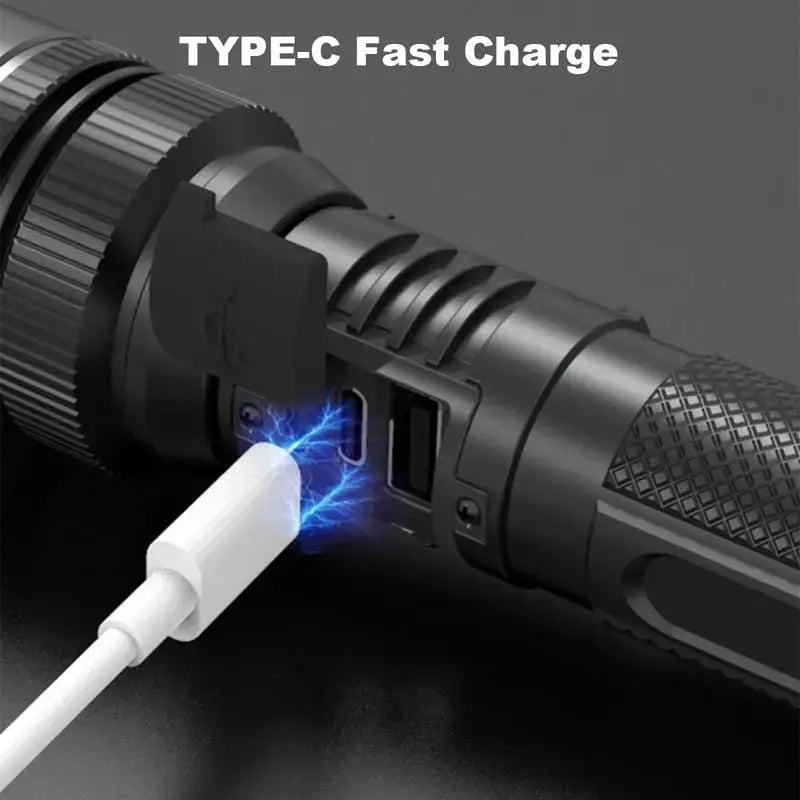 Survival LED flashlight with emergency power function – Safe through any situation