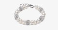 Silver and Pearl Bracelet