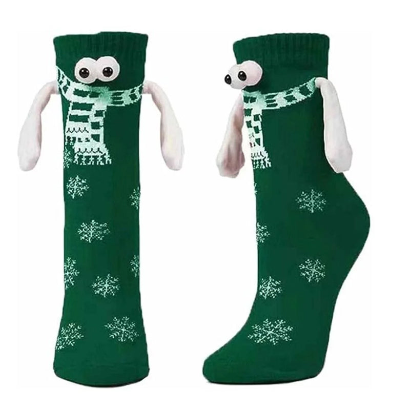 Magnetic Socks Winter Edition Couple Hand in Hand Socks