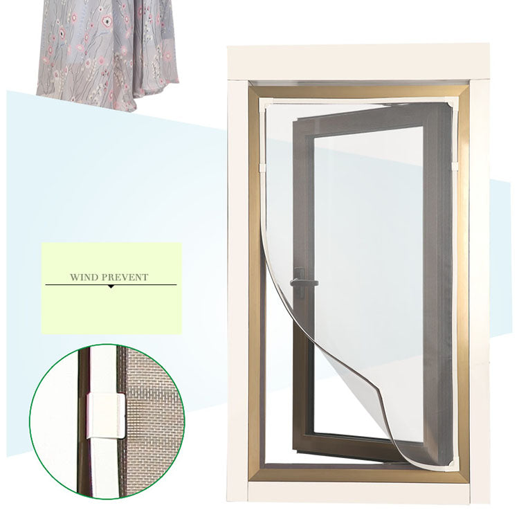 DIY window with magnetic screen