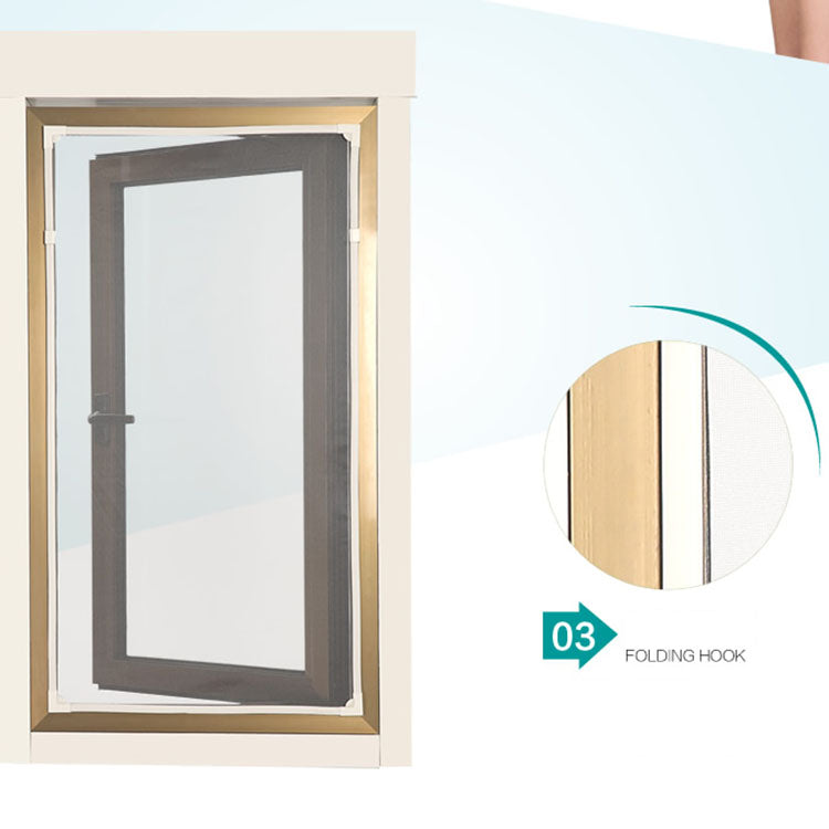 DIY window with magnetic screen