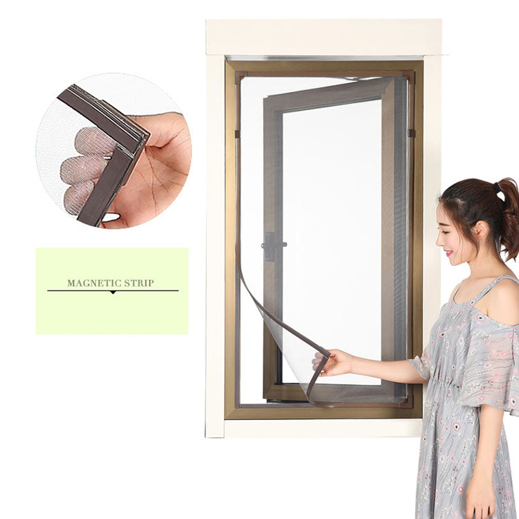 DIY window with magnetic screen