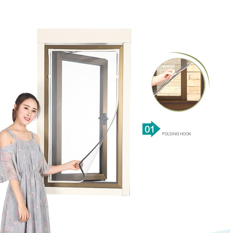 DIY window with magnetic screen