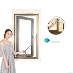 DIY window with magnetic screen