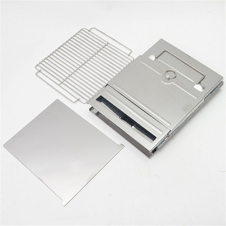 Portable Stainless Steel Folding Grill Charcoal Grill Grill Outdoor Camping Wood Stove