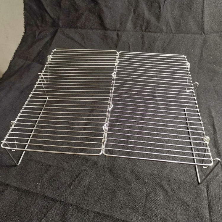 Portable Grill Camping Stainless Steel Folding Grill Wood Charcoal Grill