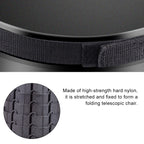Outdoor Portable Folding Telescopic Plastic Stool Camping Fishing Garden Stool (Black)