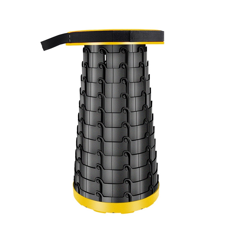 Outdoor Portable Collapsible Telescopic Plastic Stool Camping Fishing Garden Stool (Yellow)