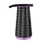 Outdoor Portable Folding Telescopic Plastic Stool Camping Fishing Garden Stool (Purple)