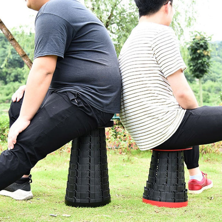 Outdoor Portable Folding Telescopic Plastic Stool Camping Fishing Garden Stool (Purple)