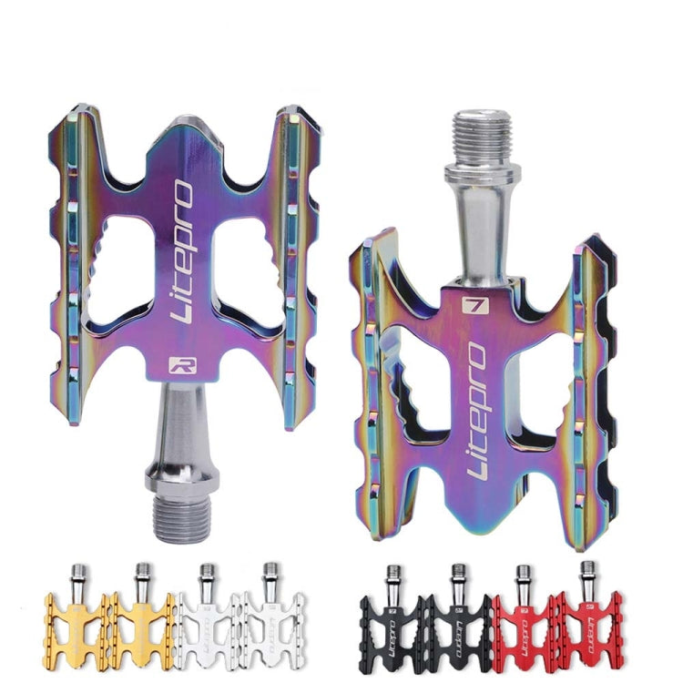 Litepro Ultralight Folding Bicycle Pedal K3 Bicycle Pedal, Color: Galvanized Colored