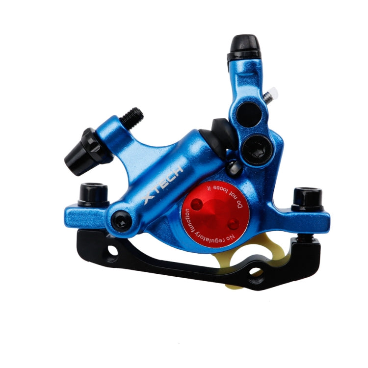 ZOOM HB100 Mountain Bike Hydraulic Brake Caliper Folding Bike Cable Actuated Hydraulic Disc Brake Caliper, Style: Front (Blue)