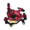 ZOOM HB100 Mountainbike Hydraulic Brake Caliper Folding Bike Cable Pull Hydraulic Disc Brake Saddle, Style:Rear(Red)