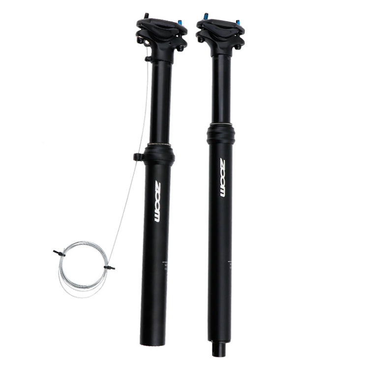 ZOOM Bike Cable Controlled Hydraulic Suspension Seatpost Mountain Bike Seat Post, Size: 30.9mm, Specification: 400mm Internal Routing