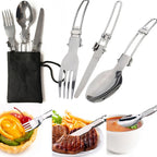 Camping dishes Outdoor cookware set (Green)