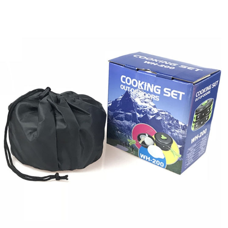 Camping dishes Outdoor cookware set (Green)