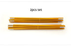 2 Pieces Outdoor Camping Tent Poles Aluminum Alloy Tent Rods Tent Support Poles Tent Accessories