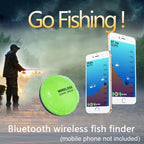 Fish Finder Wireless Mobile Phone Sonar Fish Finder APP Underwater Fish Finder Fishing Fishing Accessories (Green)