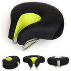 Seamless Bicycle Seat Mountain Bike Thick Soft Padding (Green)