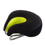 Seamless Bicycle Seat Mountain Bike Thick Soft Padding (Green)
