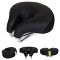 Noseless Bicycle Saddle Mountain Bike Thick Soft Padding (Black)