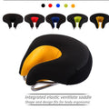 Seamless Bicycle Seat Mountain Bike Thick Soft Padding (Green)