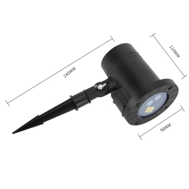 30W Remote Control Outdoor Waterproof Laser Light Garden Decoration Lawn Lamp, green light + red light (UK plug)