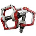MPEDA Mountainbike Platform Pedal Ultra-Light Aluminum Alloy Non-Slip Platform Pedal, Size: 930(White Red)