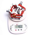 MPEDA Mountainbike Platform Pedal Ultra-Light Aluminum Alloy Non-Slip Platform Pedal, Size: 930(White Red)