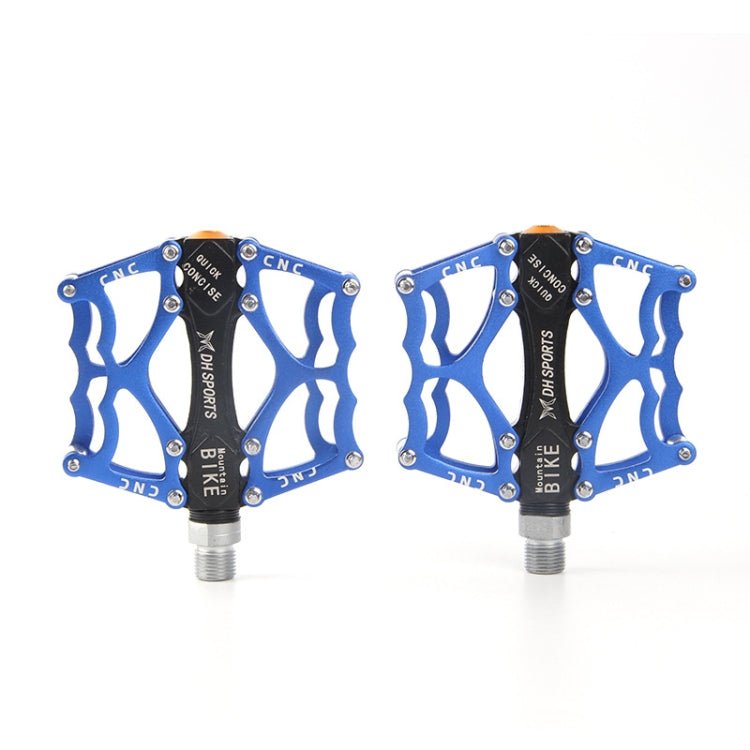 Bicycle Pedal Mountain Bike Aluminum Alloy Palin Pedal Non-slip Bearing Pedal (901 Blue)