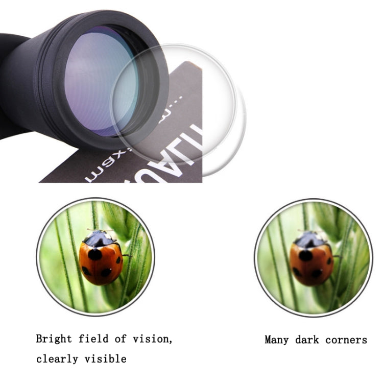 Luxun 20X50 Outdoor Binoculars Low Light Night Vision Non-Infrared High Performance Binoculars (Olive Green)