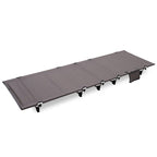 CLS Outdoor Lightweight Folding Bed Camping Simple Leisure Bed (Gray)