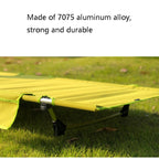 CLS Outdoor Lightweight Folding Bed Camping Simple Leisure Bed (Gray)