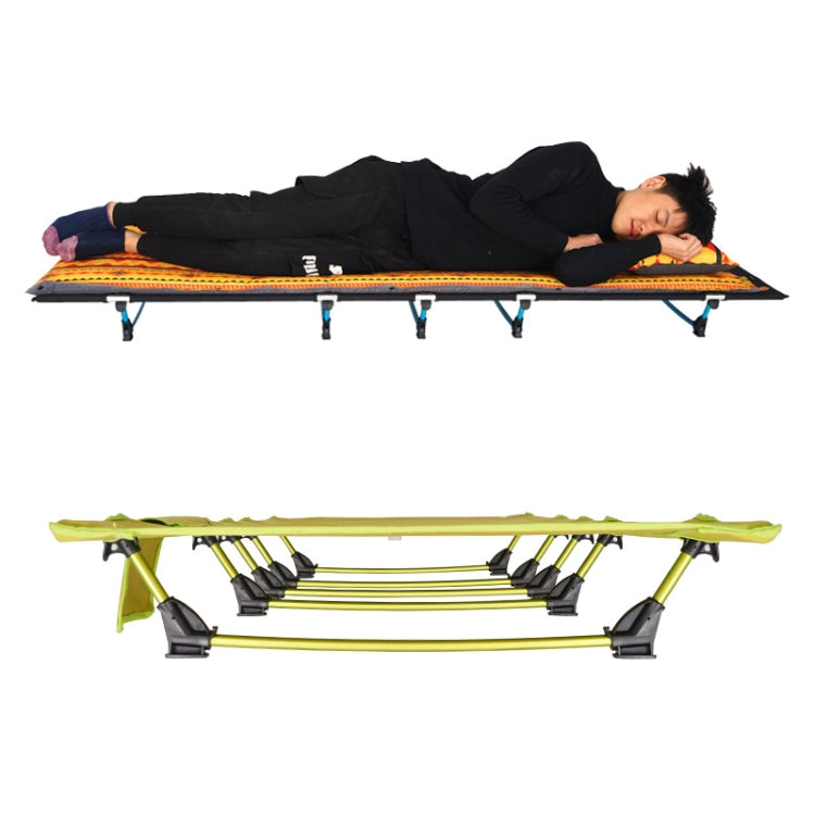 CLS Outdoor Lightweight Folding Bed Camping Simple Leisure Bed (Black)
