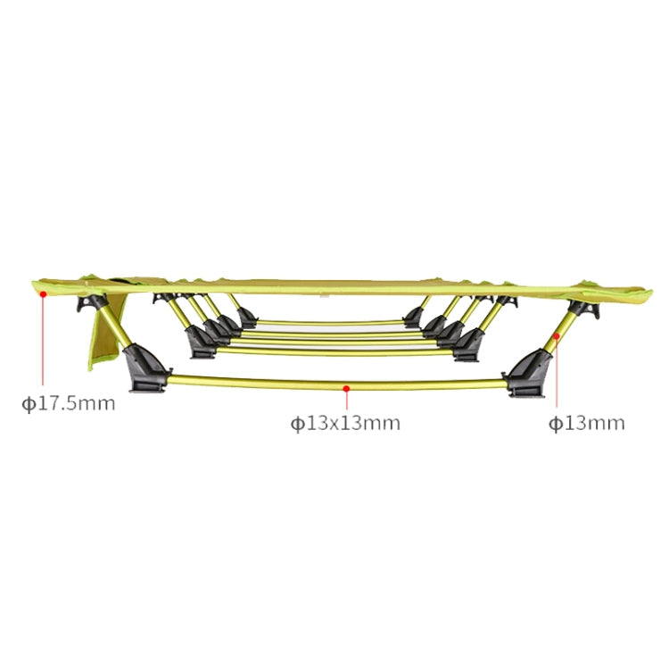 CLS Outdoor Lightweight Folding Bed Camping Simple Leisure Bed (Black)