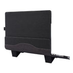 For Samsung Galaxy Book 4 360 15.6 Inch Leather Laptop Anti-Fall Protective Case with Stand (Black)