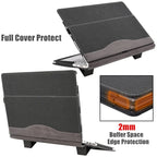 For Samsung Galaxy Book 4 360 15.6 Inch Leather Laptop Anti-Fall Protective Case with Stand (Wine Red)