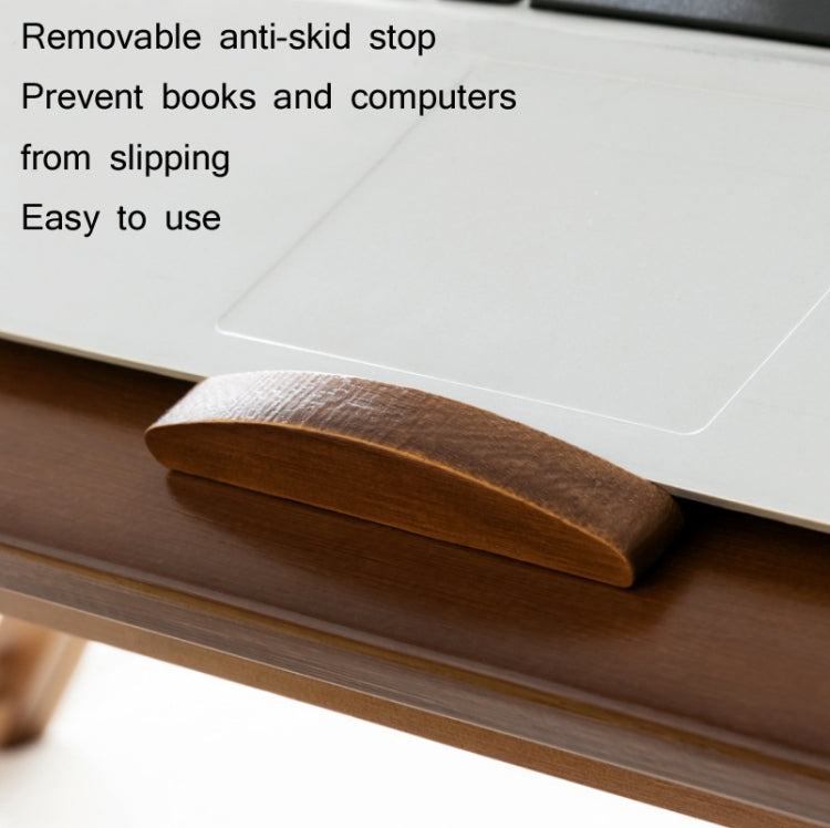 741ZDDNZ Bed Use Foldable Height Adjustable Laptop Desk Dormitory Study Desk, Specification: Classic Tea Color 88cm Thick Bamboo