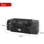 SAHOO 11L Enlarged Bicycle Front Bag Mountain Bike Clip Mesh Waterproof and Wear-resistant Handlebar Bag (Black)