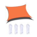 Outdoor Garden Sun Sail waterproof Anti-UV Canopy, Size: 2m x 4m (Orange)