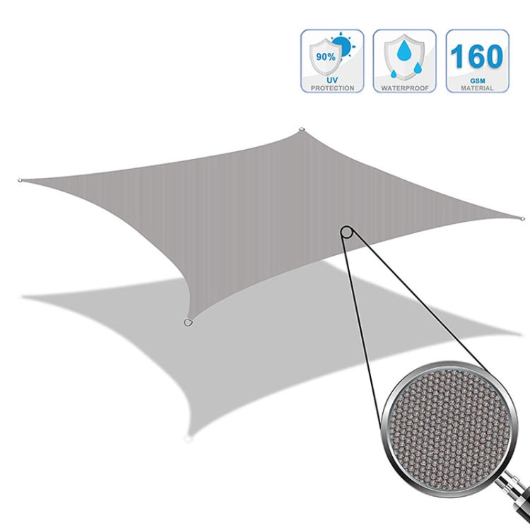 Outdoor Garden Sun Sail Waterproof Anti-UV Roof, Size: 4m x 4m (Green)