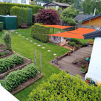 Outdoor Garden Sun Sail Waterproof Anti-UV Roof, Size: 4m x 4m (Green)